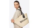 Wittchen Vrouw Geweven Mand met Logo Beige en Zwart Beige en Zwart Maïskolf
