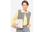 Wittchen Dames eco-leren crossbody tas, groot, twee compartimenten, crème