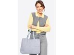 Wittchen Dames shopper met eco-leren elementen, blauw