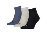 Puma Unisex Kwartaaltraining voor volwassenen (Pakket van 3) (Marine / Zwart/Lichtgrijs)