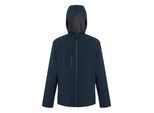 Regatta Heren Navigate 2 Layer Soft Shell Jas (Marine/Seal Grijs)