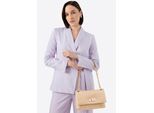 Wittchen Dames crossbody tas met gevlochten ketting, beige, polypropyleen