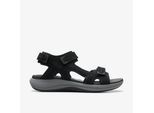 Mira Freie Schwarze Nubuk-Sandalen