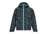 Regatta Kinderen Lever II Gekras Camouflage Waterdichte Jas (China Blauw)