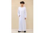 Witte Omani Eid Thobe Saudi Emirati Jubba-jas voor jongens voor jongens