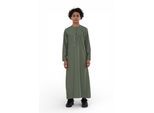 Kinderen Jongens Ramadan Eid Olijfgroen Marokkaanse Jubba Robe Djellaba Thobe - K-TT008