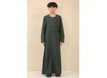 Groene Omani Eid Thobe Saudi Emirati Jubba badjas voor jongens voor kinderen