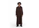 Kinderen Jongens Capuchon Eid Bruine Marokkaanse Jubba Robe Ramadan Eid Thobe - K-HM12