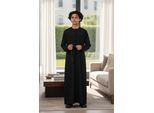 Kinderen jongens zwarte Eid Marokkaanse Jubba Robe Djellaba Ramadan Eid Thobe LFS- K-HM11
