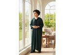 Kinderen jongens groene Marokkaanse Thobe Jubba Robe Eid Djellaba Gandoura LFS-K-HM62