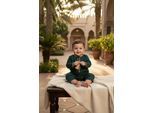 Kinderen jongens groene baby Ramadan Marokkaanse Thobe gewaad Emirati Eid Jubba LFS-B-TT003