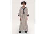 Kinderen jongens zalm bordeaux Marokkaanse Thobe gewaad Djellaba Gandoura Eid Jubba- K-HM66