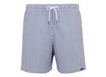 Regatta Heren Loras Stripe Seersucker Zwemshort (Marine)