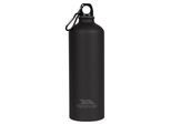 Trespass Volwassenen Slurp waterfles met karabijnhaak (1 liter) (Matzwart)