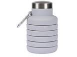Trespass Vavo opvouwbare silicone waterfles (Platina)
