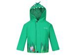 Regatta Waterdichte jas voor kinderen/Kinderen Dinosaurus (Jellybean Groen)