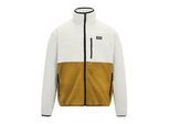 Regatta Heren Frankie Colour Block Full Zip Fleecejack (Wit steen/houtbruin)