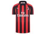 Puma AC Milan Korte Mouw Kraag Zwart/Rood Kinder Voetbalshirt Thuis 754421 06