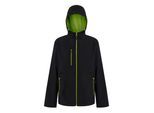 Regatta Heren Navigate 2 Layer Soft Shell Jas (Zwart/Lijkgroen)