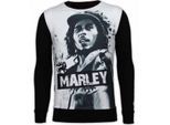 Local Fanatic Bob marley digital rhinestone sweater