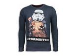 Local Fanatic Stormbitch rhinestone sweater