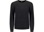 No Excess Pullover crewneck garment dyed + st black