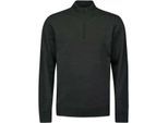 No Excess Pullover half zip 2 coloured melang dark grey