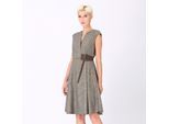 Trapeze -jurk met kruiseffect