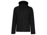 Regatta Heren Venturer 3 Layer Hooded Soft Shell Jacket (Zwart)