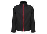 Regatta Heren Ablaze Printable Soft Shell Jas (Zwart/Klassiek Rood)