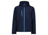 Regatta Heren Venturer 3 Layer Hooded Soft Shell Jacket (Marine / Frans Blauw)