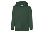 Fruit of the Loom Kinder/Kids Klassiek Jasje met Capuchon (Fles groen)