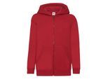 Fruit of the Loom Kinder/Kids Klassiek Jasje met Capuchon (Rood)
