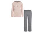 By Louise Dames winter pyjama set lang interlock roze