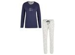 By Louise Dames pyjama set lang hartjes print