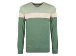 Q1905 Trui heemskerk oase groen/lichtgroen/licht beige