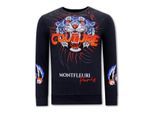 Montfleuri Sweater met print tiger couture