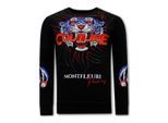 Montfleuri Sweater met print tiger couture