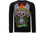 Tony Backer Sweater met print skull head