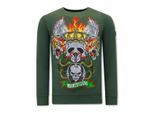 Montfleuri Sweater met print skull head