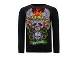 Montfleuri Sweater met print skull head
