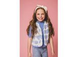 Looxs Revolution Teddy gilet offwhite hartjes voor meisjes in de kleur