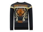 Montfleuri Sweater met print leeuw strass