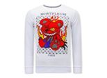 Montfleuri Sweater met print monster teddy bear