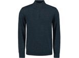 No Excess Pullover half zip 2 coloured melang navy