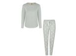 By Louise Dames pyjama set lang katoen mintgroen