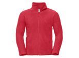 Russell Heren Full Zip Outdoor Fleece Jacket (Klassiek rood)