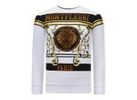 Montfleuri Sweater met print leeuw strass