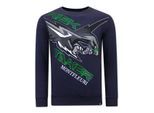 Montfleuri Sweater met print eagle head