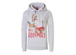 Apollo Dames kersttrui met capuchon merry woofmas hoodie